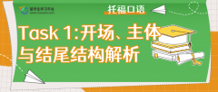 托福口语Task 1：开场、主体与结尾结构解析