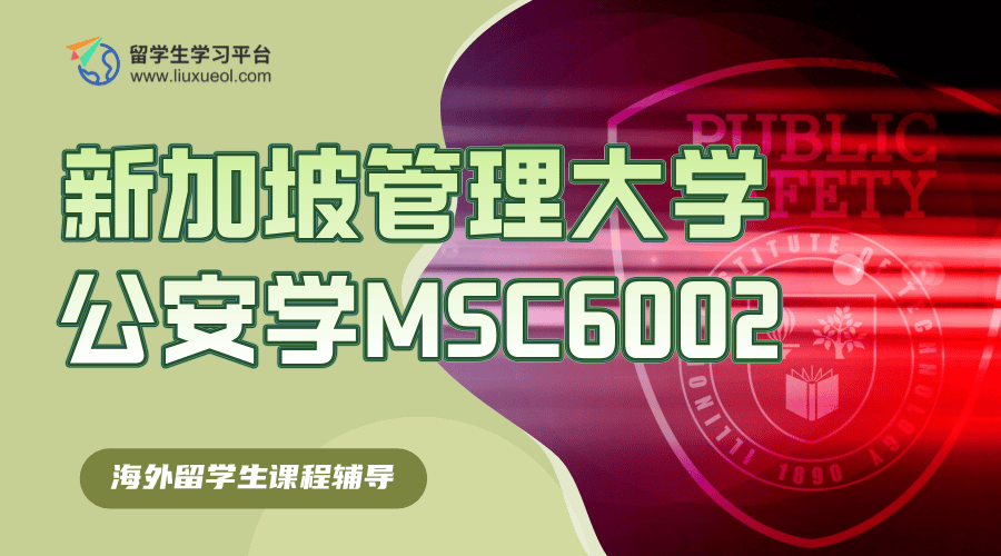 新加坡管理大学公安学MSC6002硕士课程辅导