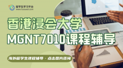 香港浸会大学MGNT7010课程辅导机构推荐