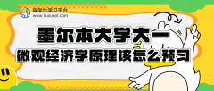 墨尔本大学大一微观经济学原理该怎么预习?