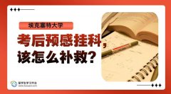 埃克塞特大学考后预感挂科，该怎么补救?