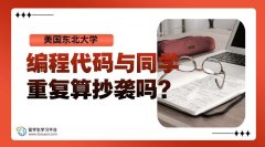 美国东北大学编程代码与同学重复算抄袭吗?