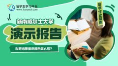 新南威尔士大学科研结果演示报告怎么写?