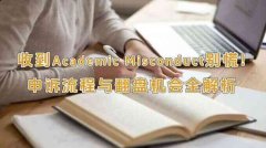 收到Academic Misconduct别慌!申诉流程与翻盘机会全解析